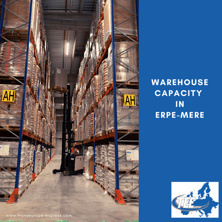 Warehouse capacity in ErpeMere Trans Europe Express